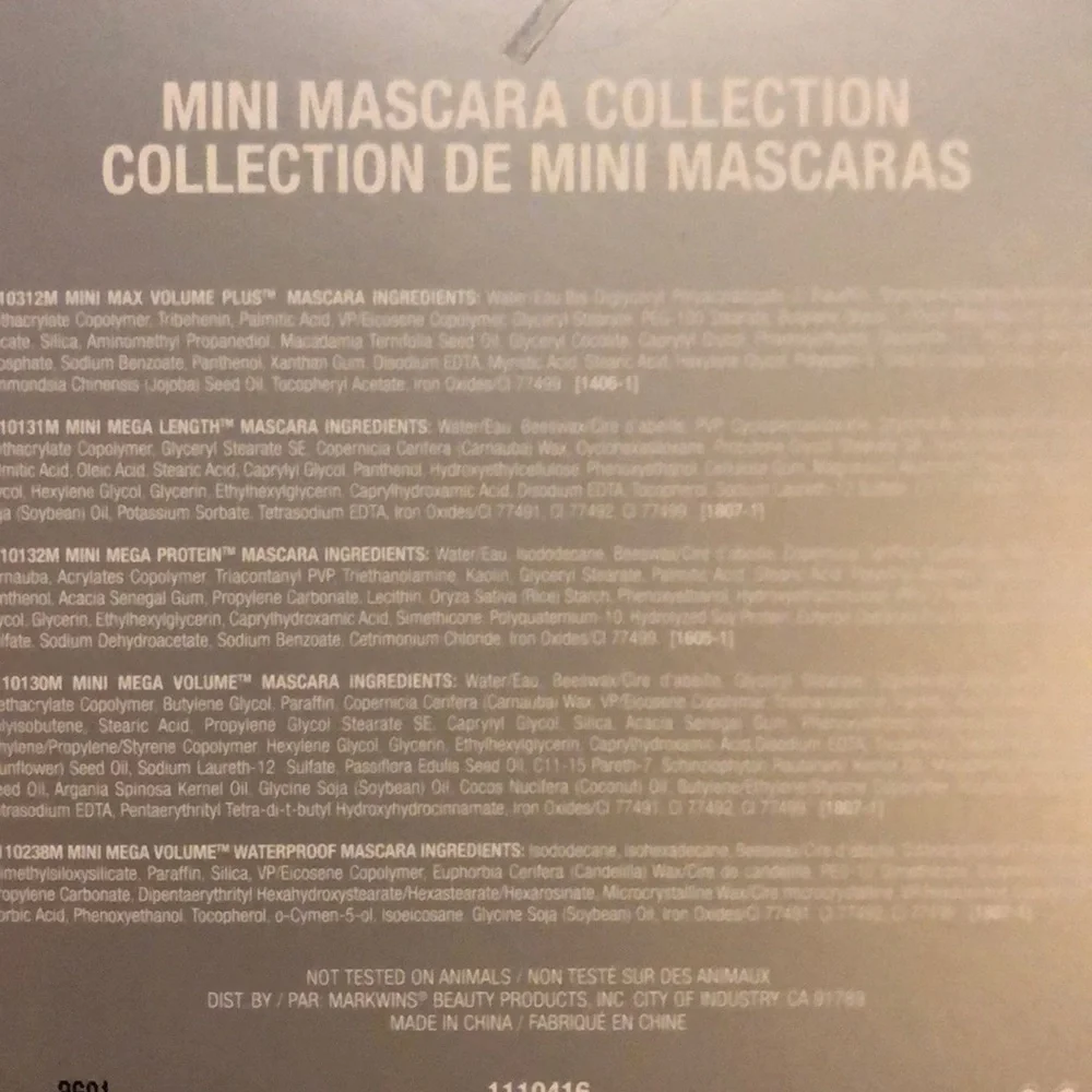 Mini Mascara Collection c